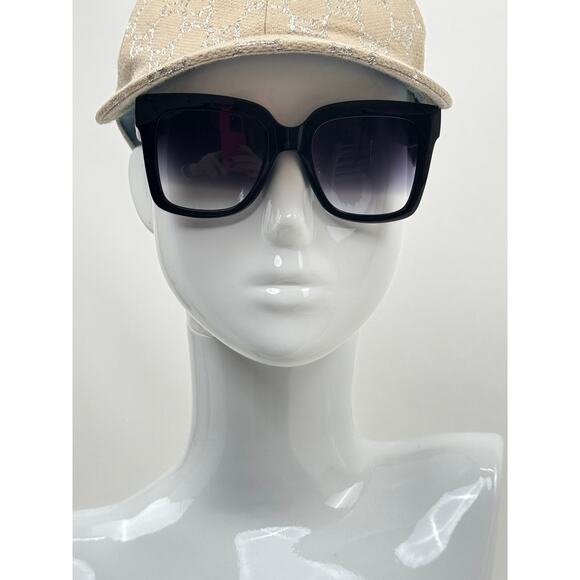 Quay Australia Icy 52MM Oversized Square Sunglasses -Espresso/Brown Quay Icy Black 52mm Gradient Square Oversized Sunglasses main image 2